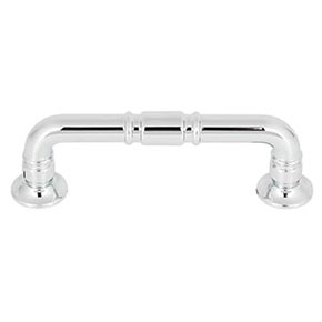Top Knobs [TK1001PC] Die Cast Zinc Cabinet Pull Handle - Kent Series - Standard Size - Polished Chrome Finish - 3" C/C - 3 3/4" L