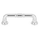 Top Knobs [TK1001PC] Die Cast Zinc Cabinet Pull Handle - Kent Series - Standard Size - Polished Chrome Finish - 3" C/C - 3 3/4" L