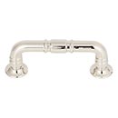 Top Knobs [TK1001PN] Die Cast Zinc Cabinet Pull Handle - Kent Series - Standard Size - Polished Nickel Finish - 3" C/C - 3 3/4" L