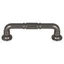 Top Knobs [TK1002AG] Die Cast Zinc Cabinet Pull Handle - Kent Series - Standard Size - Ash Gray Finish - 3 3/4&quot; C/C - 4 9/16&quot; L