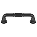 Top Knobs [TK1002BLK] Die Cast Zinc Cabinet Pull Handle - Kent Series - Standard Size - Flat Black Finish - 3 3/4" C/C - 4 9/16" L