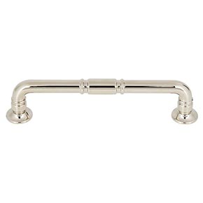 Top Knobs [TK1003PN] Die Cast Zinc Cabinet Pull Handle - Kent Series - Oversized - Polished Nickel Finish - 5 1/16" C/C - 5 7/8" L