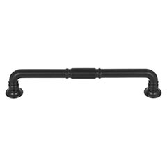 Top Knobs [TK1004BLK] Die Cast Zinc Cabinet Pull Handle - Kent Series - Oversized - Flat Black Finish - 6 5/16" C/C - 7 1/8" L