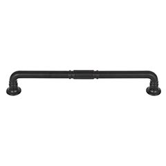 Top Knobs [TK1005BLK] Die Cast Zinc Cabinet Pull Handle - Kent Series - Oversized - Flat Black Finish - 7 9/16&quot; C/C - 8 3/8&quot; L