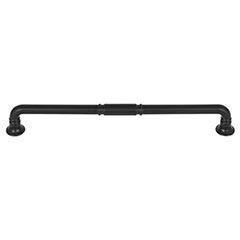 Top Knobs [TK1006BLK] Die Cast Zinc Cabinet Pull Handle - Kent Series - Oversized - Flat Black Finish - 8 13/16" C/C - 9 5/8" L