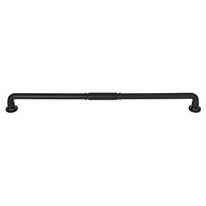 Top Knobs [TK1007BLK] Die Cast Zinc Cabinet Pull Handle - Kent Series - Oversized - Flat Black Finish - 12" C/C - 12 13/16" L