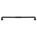 Top Knobs [TK1007BLK] Die Cast Zinc Cabinet Pull Handle - Kent Series - Oversized - Flat Black Finish - 12&quot; C/C - 12 13/16&quot; L