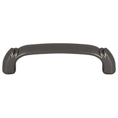 Top Knobs [TK1031AG] Die Cast Zinc Cabinet Pull Handle - Pomander Series - Standard Size - Ash Gray Finish - 3 3/4" C/C - 4 7/16" L