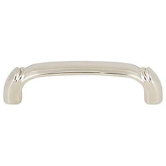 Top Knobs [TK1031PN] Die Cast Zinc Cabinet Pull Handle - Pomander Series - Standard Size - Polished Nickel Finish - 3 3/4" C/C - 4 7/16" L
