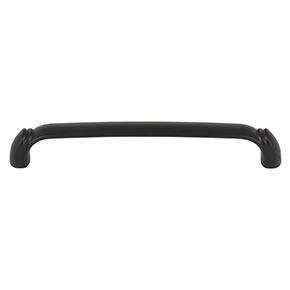 Top Knobs [TK1033BLK] Die Cast Zinc Cabinet Pull Handle - Pomander Series - Oversized - Flat Black Finish - 6 5/16" C/C - 6 15/16" L