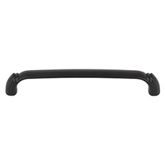 Top Knobs [TK1033BLK] Die Cast Zinc Cabinet Pull Handle - Pomander Series - Oversized - Flat Black Finish - 6 5/16" C/C - 6 15/16" L
