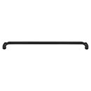 Top Knobs [TK1036BLK] Die Cast Zinc Cabinet Pull Handle - Pomander Series - Oversized - Flat Black Finish - 12" C/C - 12 1/2" L