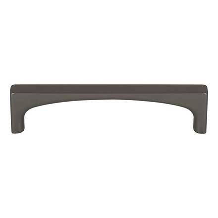 Top Knobs [TK1012AG] Die Cast Zinc Cabinet Pull Handle - Riverside Series - Standard Size - Ash Gray Finish - 3 3/4&quot; C/C - 4 3/16&quot; L