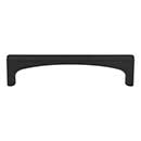 Top Knobs [TK1012BLK] Die Cast Zinc Cabinet Pull Handle - Riverside Series - Standard Size - Flat Black Finish - 3 3/4&quot; C/C - 4 3/16&quot; L