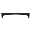 Top Knobs [TK1013BLK] Die Cast Zinc Cabinet Pull Handle - Riverside Series - Oversized - Flat Black Finish - 5 1/16" C/C - 5 3/8" L