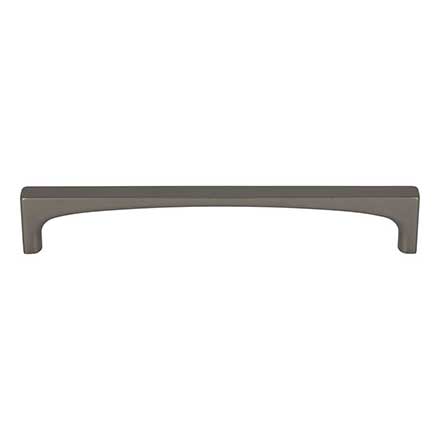 Top Knobs [TK1014AG] Die Cast Zinc Cabinet Pull Handle - Riverside Series - Oversized - Ash Gray Finish - 6 5/16&quot; C/C - 6 11/16&quot; L