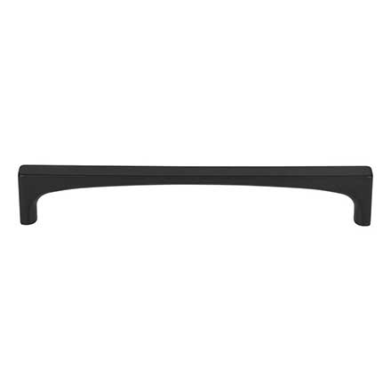 Top Knobs [TK1014BLK] Die Cast Zinc Cabinet Pull Handle - Riverside Series - Oversized - Flat Black Finish - 6 5/16" C/C - 6 11/16" L
