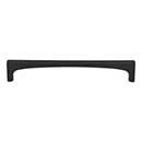 Top Knobs [TK1014BLK] Die Cast Zinc Cabinet Pull Handle - Riverside Series - Oversized - Flat Black Finish - 6 5/16" C/C - 6 11/16" L