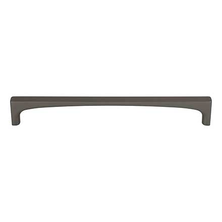 Top Knobs [TK1015AG] Die Cast Zinc Cabinet Pull Handle - Riverside Series - Oversized - Ash Gray Finish - 7 9/16" C/C - 7 15/16" L