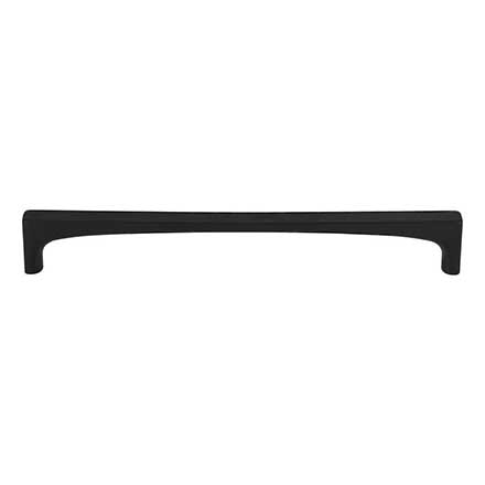 Top Knobs [TK1015BLK] Die Cast Zinc Cabinet Pull Handle - Riverside Series - Oversized - Flat Black Finish - 7 9/16" C/C - 7 15/16" L