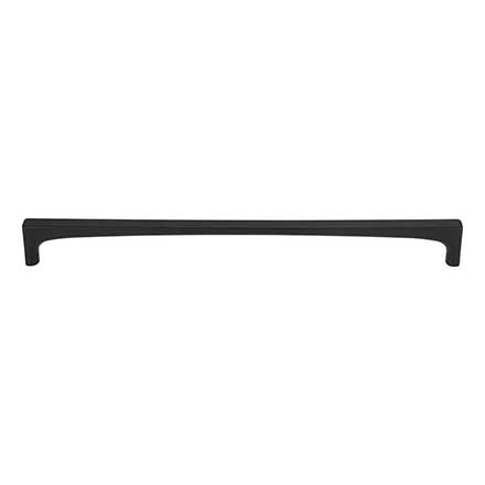 Top Knobs [TK1016BLK] Die Cast Zinc Cabinet Pull Handle - Riverside Series - Oversized - Flat Black Finish - 8 13/16" C/C - 9 3/16" L