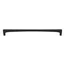 Top Knobs [TK1017BLK] Die Cast Zinc Cabinet Pull Handle - Riverside Series - Oversized - Flat Black Finish - 12" C/C - 12 3/8" L