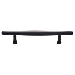 Top Knobs [TK963BLK] Die Cast Zinc Cabinet Pull Handle - Allendale Series - Standard Size - Flat Black Finish - 3 3/4" C/C - 6 1/32" L