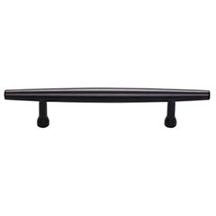Top Knobs [TK963BLK] Die Cast Zinc Cabinet Pull Handle - Allendale Series - Standard Size - Flat Black Finish - 3 3/4" C/C - 6 1/32" L