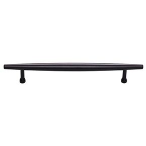 Top Knobs [TK965BLK] Die Cast Zinc Cabinet Pull Handle - Allendale Series - Oversized - Flat Black Finish - 6 5/16" C/C - 8 1/2" L