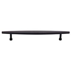 Top Knobs [TK965BLK] Die Cast Zinc Cabinet Pull Handle - Allendale Series - Oversized - Flat Black Finish - 6 5/16" C/C - 8 1/2" L