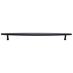 Top Knobs [TK967BLK] Die Cast Zinc Cabinet Pull Handle - Allendale Series - Oversized - Flat Black Finish - 12" C/C - 14 9/16" L