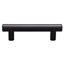 Top Knobs [TK903BLK] Die Cast Zinc Cabinet Pull Handle - Hillmont Series - Standard Size - Flat Black Finish - 3" C/C - 4 1/4" L