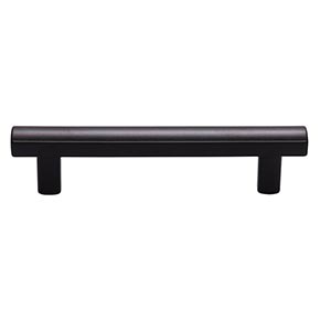 Top Knobs [TK904BLK] Die Cast Zinc Cabinet Pull Handle - Hillmont Series - Standard Size - Flat Black Finish - 3 3/4" C/C - 5 1/16" L