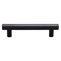 Top Knobs [TK904BLK] Die Cast Zinc Cabinet Pull Handle - Hillmont Series - Standard Size - Flat Black Finish - 3 3/4&quot; C/C - 5 1/16&quot; L