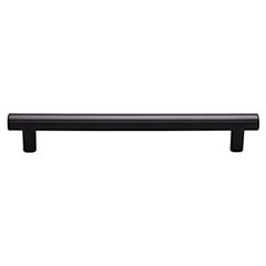 Top Knobs [TK906BLK] Die Cast Zinc Cabinet Pull Handle - Hillmont Series - Oversized - Flat Black Finish - 6 5/16" C/C - 7 9/16" L