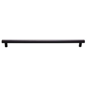 Top Knobs [TK909BLK] Die Cast Zinc Cabinet Pull Handle - Hillmont Series - Oversized - Flat Black Finish - 12" C/C - 13 1/4" L