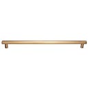 Honey Bronze Finish Die Cast Zinc Cabinet Pull Handle. Oversized. Hillmont Series. 12 in. Centers. 13 1/4 in. Long. This honey bronze finish oversized cabinet pull features a simple half round bar handle design and is a part of the Hillmont Series from th