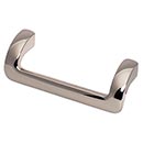 Top Knobs [TK950PN] Die Cast Zinc Cabinet Pull Handle - Kentfield Series - Standard Size - Polished Nickel Finish - 3 3/4" C/C - 4 1/4" L