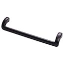 Top Knobs [TK953BLK] Die Cast Zinc Cabinet Pull Handle - Kentfield Series - Oversized - Flat Black Finish - 7 9/16" C/C - 8 1/16" L