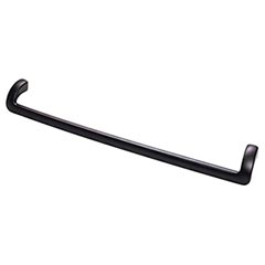 Top Knobs [TK955BLK] Die Cast Zinc Cabinet Pull Handle - Kentfield Series - Oversized - Flat Black Finish - 12" C/C - 12 1/2" L
