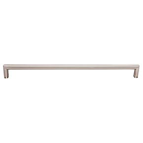 Top Knobs [TK946BSN] Die Cast Zinc Cabinet Pull Handle - Kinney Series - Oversized - Brushed Satin Nickel Finish - 12" C/C - 12 7/16" L