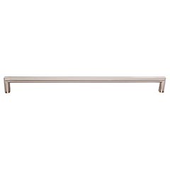 Top Knobs [TK946BSN] Die Cast Zinc Cabinet Pull Handle - Kinney Series - Oversized - Brushed Satin Nickel Finish - 12" C/C - 12 7/16" L