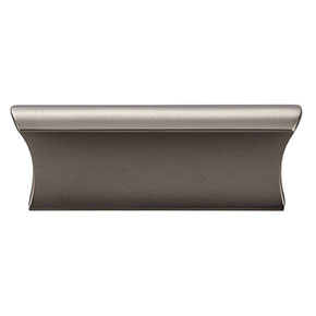 Top Knobs [TK552AG] Die Cast Zinc Cabinet Pull Handle - Glacier Series - Standard Size - Ash Gray Finish - 2" C/C - 3" L