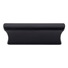 Top Knobs [TK552BLK] Die Cast Zinc Cabinet Pull Handle - Glacier Series - Standard Size - Flat Black Finish - 2" C/C - 3" L