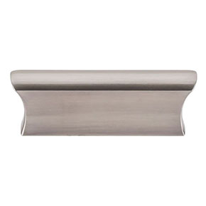 Top Knobs [TK552BSN] Die Cast Zinc Cabinet Pull Handle - Glacier Series - Standard Size - Brushed Satin Nickel Finish - 2" C/C - 3" L