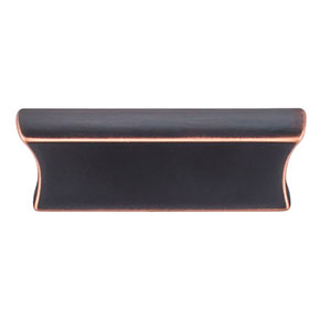 Top Knobs [TK552UM] Die Cast Zinc Cabinet Pull Handle - Glacier Series - Standard Size - Umbrio Finish - 2" C/C - 3" L