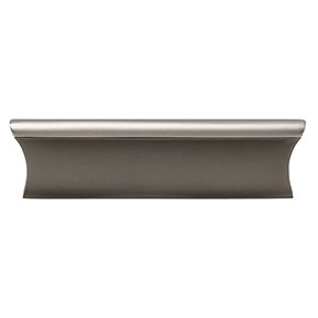 Top Knobs [TK553AG] Die Cast Zinc Cabinet Pull Handle - Glacier Series - Standard Size - Ash Gray Finish - 3" C/C - 4" L