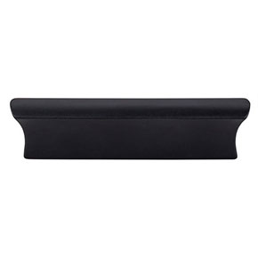 Top Knobs [TK553BLK] Die Cast Zinc Cabinet Pull Handle - Glacier Series - Standard Size - Flat Black Finish - 3" C/C - 4" L