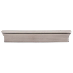 Top Knobs [TK554BSN] Die Cast Zinc Cabinet Pull Handle - Glacier Series - Oversized - Brushed Satin Nickel Finish - 5" C/C - 6" L