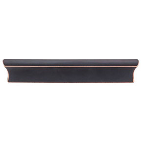 Top Knobs [TK554UM] Die Cast Zinc Cabinet Pull Handle - Glacier Series - Oversized - Umbrio Finish - 5" C/C - 6" L